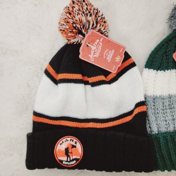 NEW American Needle Nordstrom Mars Explorer Pom Pom Beanie Chunky Knit Hat - Picture 3 of 8